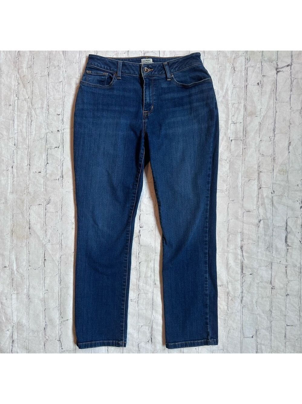 NWOT Women’s Size 8P LL Bean Classic Fit Denim Blue Jeans